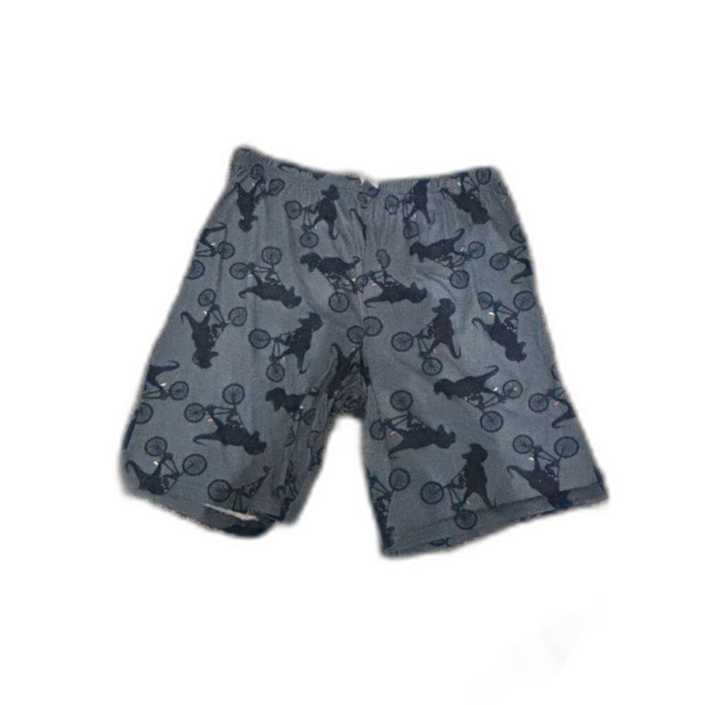 Wonder Nation blue dinosaur riding bicycles Jersey Sleep Short XL boys